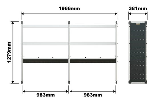 Citroen Relay 2006 On Trade Van Racking Kit - SWB - L1 H1