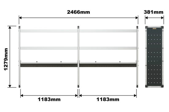 Ford Transit 2014 On TRADE VAN RACKING KIT - LWB - L3 H2