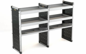 Double Unit 2 Flat Shelves and 1 Angled 1000mm (h) x 1500mm (w)