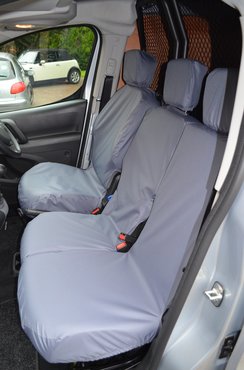 Easy Fit Tailored Van Seat Covers Citroen Berlingo 2008-2018 - Front Single & Double - Grey