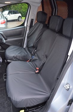 Easy Fit Tailored Van Seat Covers Citroen Berlingo 2008-2018 - Front Single & Double - Black