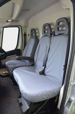 Easy Fit Tailored Van Seat Covers Citroen Relay 2006-2022 - Single & Double - Grey