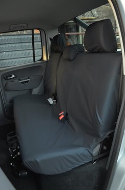 Easy Fit Tailored Van Seat Covers Volkswagen Amarok 2011 on - Rear Double Cab - Black