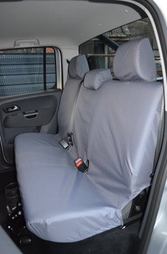 Easy Fit Tailored Van Seat Covers Volkswagen Amarok 2011 on - Rear Double Cab - Grey