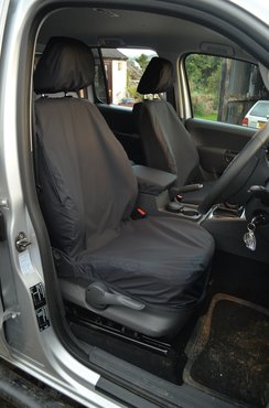 Easy Fit Tailored Van Seat Covers Volkswagen Amarok 2011 on - Single & Single - Black
