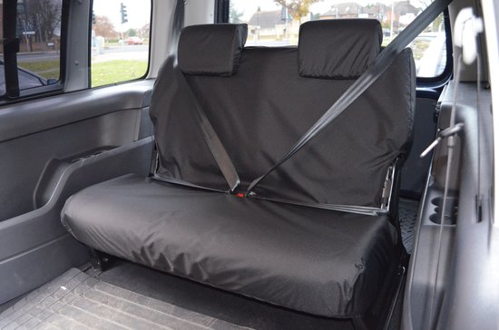 Easy Fit Tailored Van Seat Covers Caddy 2004-2021 Maxi and Maxi Life - 3rd Row Double Seat - Black