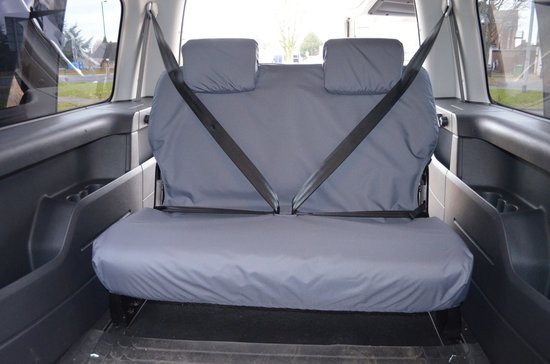 Easy Fit Tailored Van Seat Covers Caddy 2004-2021 Maxi and Maxi Life - 3rd Row Double Seat - Grey
