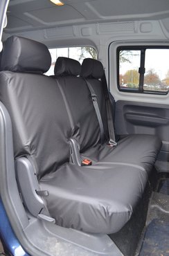 Easy Fit Tailored Van Seat Covers Caddy 2004-2021 Maxi and Maxi Life - 2nd Row Single & Double Seats - Black