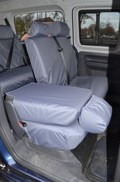 Easy Fit Tailored Van Seat Covers Caddy 2004-2021 Maxi and Maxi Life - 2nd Row Single & Double Seats - Grey