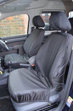 Easy Fit Tailored Van Seat Covers Caddy 2004-2021 Maxi and Maxi Life - Single & Single - Black