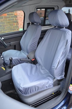 Easy Fit Tailored Van Seat Covers Caddy 2004-2021 Maxi and Maxi Life - Single & Single - Grey