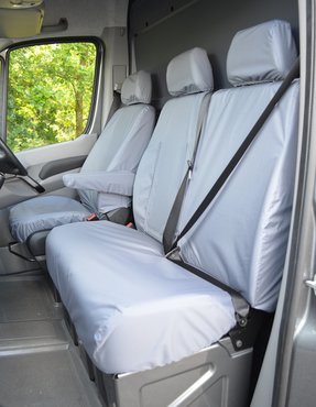 Easy Fit Tailored Van Seat Covers Volkswagen Crafter 2010-2017 - Single & Double - Grey