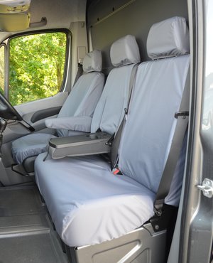 Easy Fit Tailored Van Seat Covers Volkswagen Crafter 2010-2017 - Single & Double - Grey