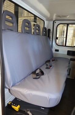 Easy Fit Tailored Van Seat Covers Citroen Relay 2006-2022 - Rear 4 Seater - Grey
