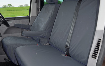 Volkswagen Transporter T6 2015 on Single & Double - with Armrest - Black