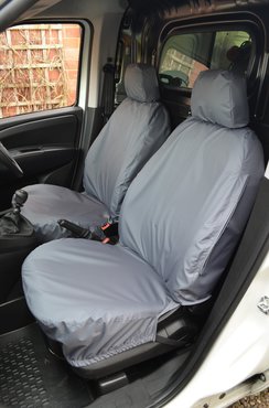 Easy Fit Tailored Van Seat Covers Fiat Doblo 2010-2022 - Single & Single - Grey