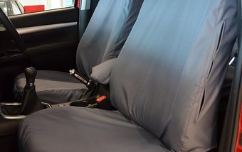 Toyota Hilux Active & Extra Cab 2016 on Single & Single - Separate Headrests - Grey