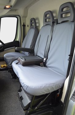 Easy Fit Tailored Van Seat Covers Fiat Ducato 2006-2021 - Single & Double - Grey