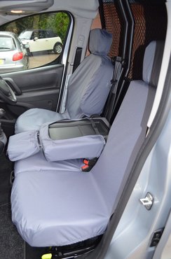 Easy Fit Tailored Van Seat Covers Peugeot Partner 2008-2018 - Single & Double - Grey