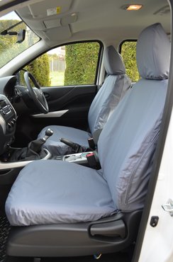 Easy Fit Tailored Van Seat Covers Nissan Navara NP300 Double Cab 2016 on - Single & Single - Grey