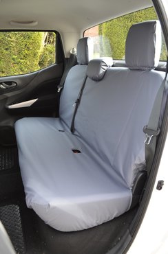 Easy Fit Tailored Van Seat Covers Nissan Navara NP300 Double Cab 2016 on - Rear Seats - Grey