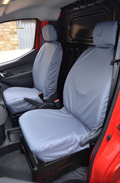 Easy Fit Tailored Van Seat Covers Nissan NV200 2009 on - Single & Single - Folding - Grey