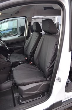 Easy Fit Tailored Van Seat Covers Ford Transit Connect 2014-2018 - Single & Single - Black