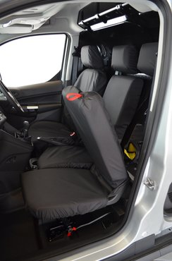 Easy Fit Tailored Van Seat Covers Ford Transit Connect 2014-2018 - Single & Double - Black