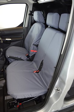 Easy Fit Tailored Van Seat Covers Ford Transit Connect 2014-2018 - Single & Double - Grey