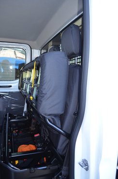 Easy Fit Tailored Van Seat Covers Ford Transit 2014 on - Rear 4 Seater Bench - Black