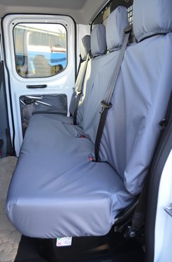 Easy Fit Tailored Van Seat Covers Ford Transit 2014 on - Rear 4 Seater Bench - Grey