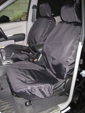 Easy Fit Tailored Van Seat Covers Mitsubishi L200 2006-2014 - Single & Single - Black