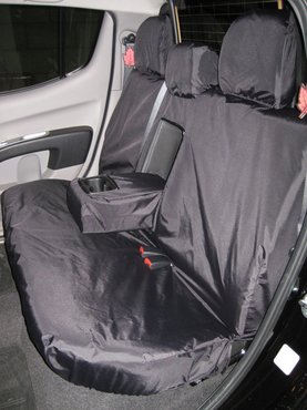 Easy Fit Tailored Van Seat Covers Mitsubishi L200 2006-2014 - Rear Double Cab - Black
