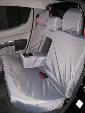 Easy Fit Tailored Van Seat Covers Mitsubishi L200 2006-2014 - Rear Double Cab - Grey