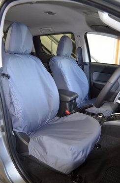 Easy Fit Tailored Van Seat Covers Mitsubishi L200 2015 on - Single & Single - Grey
