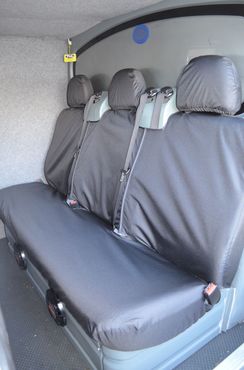 Easy Fit Tailored Van Seat Covers Ford Transit 2000-2013 - Rear Crew Cab - Black