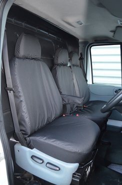 Easy Fit Tailored Van Seat Covers Ford Transit 2000-2013 - Single & Double - Black