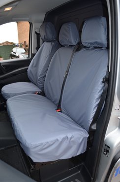 Easy Fit Tailored Van Seat Covers Mercedes e-Vito 2020 on - Electric - Single & Double - Grey