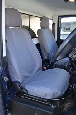 Easy Fit Tailored Van Seat Covers Land Rover Defender 2007-2015 - Single & Single - Grey