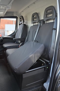 Easy Fit Tailored Van Seat Covers Iveco Daily 2014-2022 - Single & Double - Black