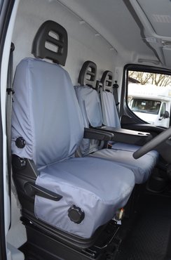 Easy Fit Tailored Van Seat Covers Iveco Daily 2014-2022 - Single & Double - Grey