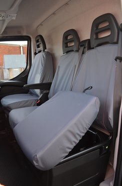 Easy Fit Tailored Van Seat Covers Iveco Daily 2014-2022 - Single & Double - Grey