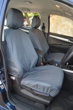 Easy Fit Tailored Van Seat Covers Isuzu D-Max 2012-2021 - Single & Single - Grey