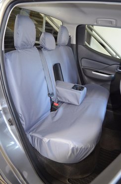 Easy Fit Tailored Van Seat Covers Fiat Fullback 2016 on - Rear Double Cab - Grey