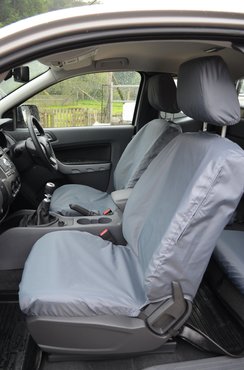 Easy Fit Tailored Van Seat Covers Ford Ranger Wildtrack 2016-2022 - Single & Single - Grey