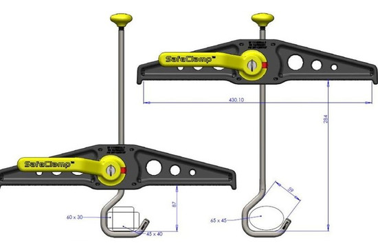 Rhino Safeclamp Ladder Clamps 1 PAIR - RAS21