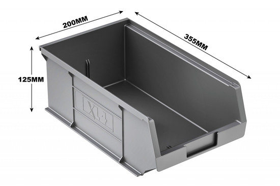 5 X Plastic Bins & 1 X Rubber Mat FITS VAN GUARD 1250MM TRADE VAN RACKING -
