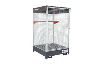 SECURE DRUM STORAGE CAGE WITH 290 LITRE SUMP BY ARMORGARD