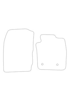 Tailored Rubber Floor Mat Ford Transit Courier 2014 on - Front Mats - Pair