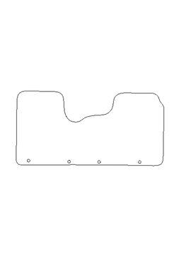 Tailored Rubber Floor Mat Renault Trafic 2014 on - Front Mat